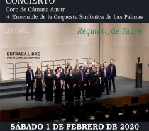 Concierto del Coro de Cámara Ainur y Ensemble de la Orquesta Sinfónica de Las Palmas en la Iglesia de Montserrat en San Andrés y Sauces dentro del 36 Festival Internacional de Música de Canarias.