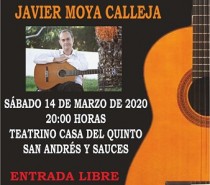 Concierto de Guitarra de Javier Moya Calleja en el Teatrino de la Casa del Quinto en San Andrés y Sauces