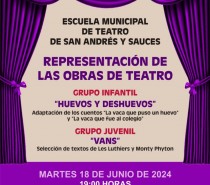 Actuación del Grupo Infantil y el Grupo Juvenil de la Escuela Municipal de Teatro de San Andrés y Sauces