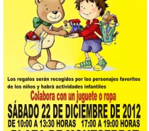 Campaña de Recogida de Juguetes y Ropa  en la Plaza de Montserrat, Sábado 22 de Diciembre 2012