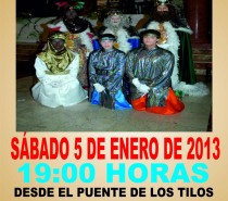 Tradicional Cabalgata de Reyes, Sábado 5 de enero a las 19 Horas, desde el Puente de Los Tilos hasta la Plaza de Montserrat
