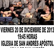 Música Navideña “Rondalla de Gáldar” , Viernes 20 de Diciembre de 2013,a las 19:45, Iglesia de San Andrés Apóstol