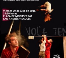 Representación del Espectáculo de Circo, Teatro y Danza “Mundos del Papel”, de la Compañia Vol`e Temps