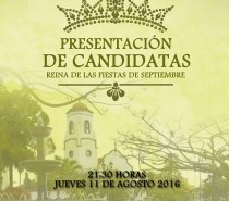Presentación de Candidatas a Reina de las Fiestas de Septiembre 2016