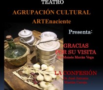 Representación de las obras de Teatro “Gracias por su visita” y “La Confesión”, por el grupo de Teatro de la Agrupación Cultural ARTEnaciente, en el Salón de Actos de la casa de la cultura de San Andrés y Sauces