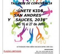 Talleres de Convivencia “Unete Kids, San Andrés y Sauces 2018”