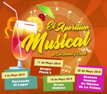 Los Sábados Tómate el Aperitivo Musical en San Andrés y Sauces- MAYO