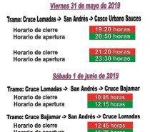 Horario de Cierre y Apertura de Carretera. XII Rallye Cielo La Palma