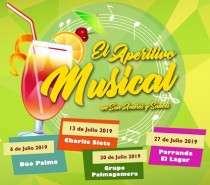 Los Sábados Tómate el Aperitivo Musical en San Andrés y Sauces – JULIO