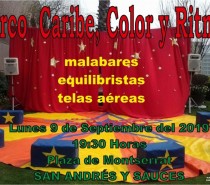 Actuación del Circo Caribe, Color y Ritmo en San Andrés y Sauces