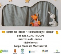Representación de la Obra de Teatro de Títeres El Panadero y El Diablo, del grupo Tal Cual Troupe