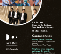 Espectáculo “Consonancias”, por los grupos Canary Guitar Quartet y Timples y Otras Pequeñas Guitarras del Mundo, dentro del 39 Festival Internacional de Música de Canarias