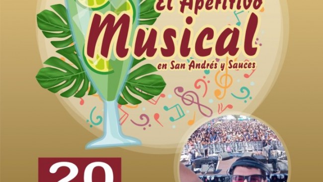 Los Sábados Tómate el Aperitivo Musical en San Andrés y Sauces con “Jacob Alonso”