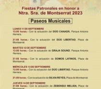 Paseos Musicales en San Andrés y Sauces dentro de las Fiestas Patronales en Honor a Nuestra Señora de Montserrat 2023