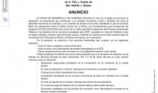 ANUNCIO Programa Fondo de Desarrollo de Canarias (FDCAN) 2024