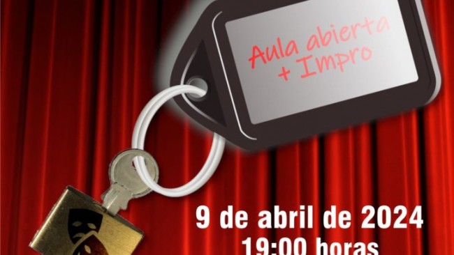 Actuación de la Escuela Municipal de Teatro de San Andrés y Sauces, Aula Abierta con Improvisación con motivo de la celebración del Día Mundial del Teatro.