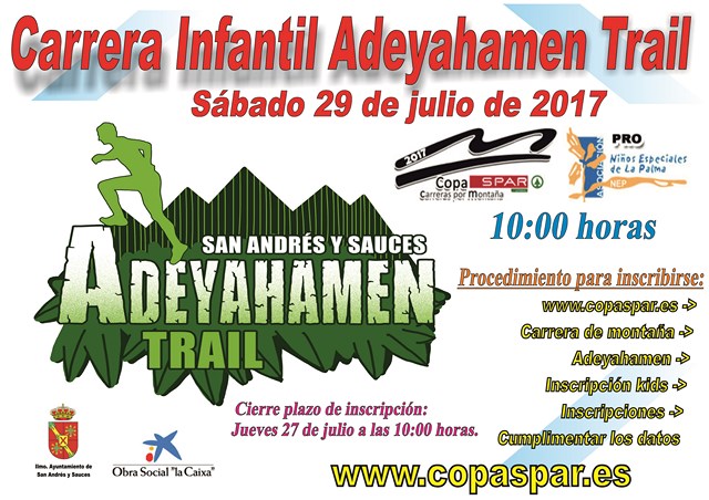 Cartel Adeyahamen Infantil 29 julio 2017